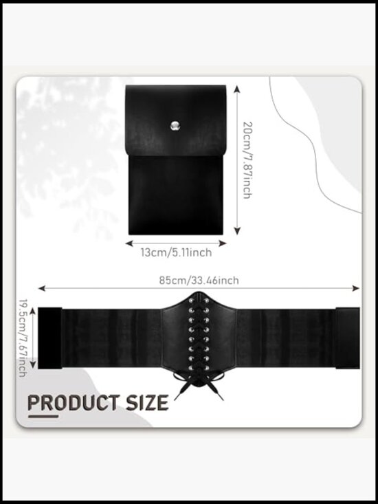 Pirate Corset Belt Set with Potion Bottle & Waist Pouch main image 7